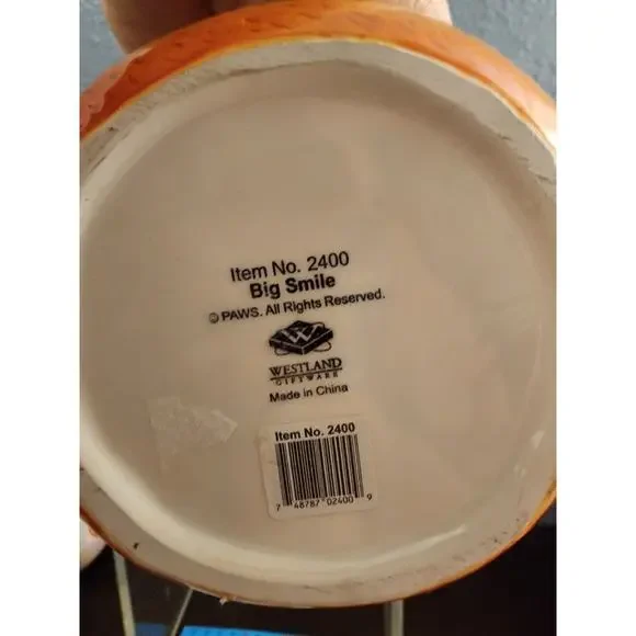 Garfield Big Smile Paws Coffee Mug Googly Eyes 14 Oz. Westland Giftware - Picture 5 of 5